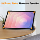 KST Tri-fold PU Leather Case for Samsung Galaxy Tab S11 [Navy]
