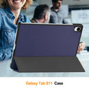 KST Tri-fold PU Leather Case for Samsung Galaxy Tab S11 [Navy]