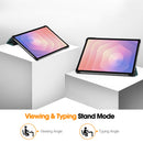KST Tri-fold PU Leather Case for Samsung Galaxy Tab S11 [Teal]