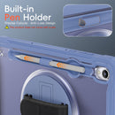 Samsung Tab S11 Rugged Case - 360° Stand, Hand & Shoulder Strap - Shockproof - Lavender