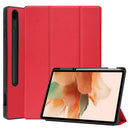 Samsung Tab S7 FE Case Tri-Fold Pen Holder (Red) 1