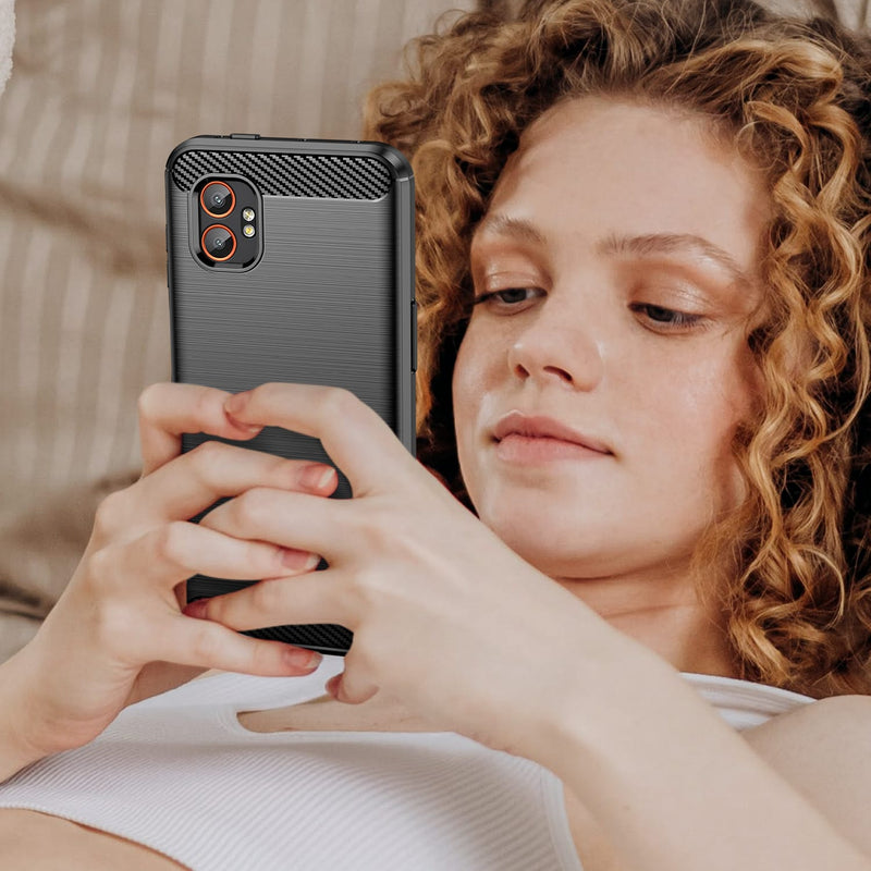 Samsung Galaxy Xcover 7 Pro Carbon Fibre Brushed Case [Black]