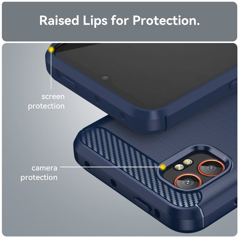 Samsung Galaxy Xcover 7 Pro Carbon Fibre Brushed Case [Navy]