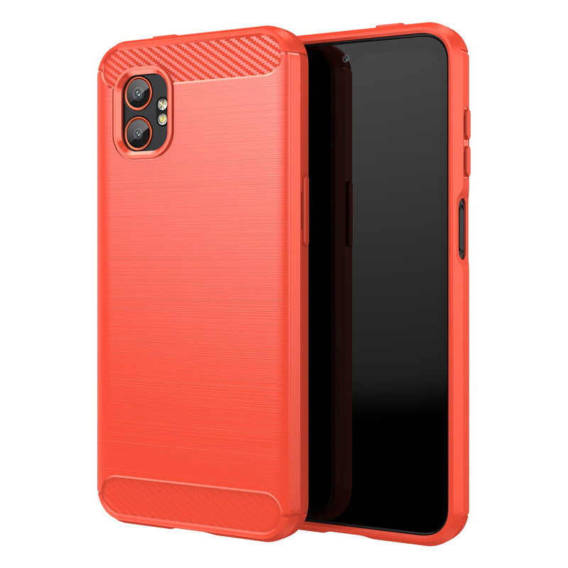 Samsung Galaxy Xcover 7 Pro Carbon Fibre Brushed Case [Red]