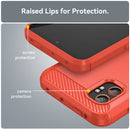 Samsung Galaxy Xcover 7 Pro Carbon Fibre Brushed Case [Red]
