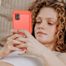 Samsung Galaxy Xcover 7 Pro Carbon Fibre Brushed Case [Red]