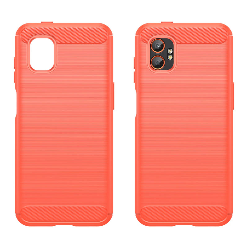 Samsung Galaxy Xcover 7 Pro Carbon Fibre Brushed Case [Red]