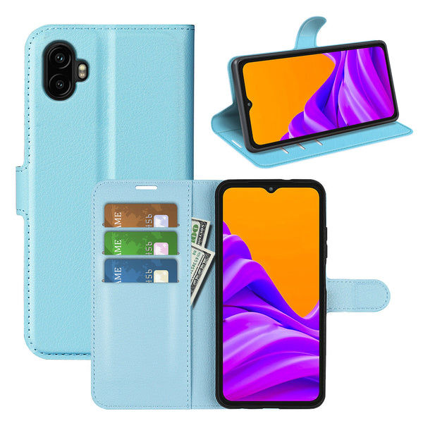 Samsung Galaxy Xcover 7 Pro PU Wallet Case [LightBlue]