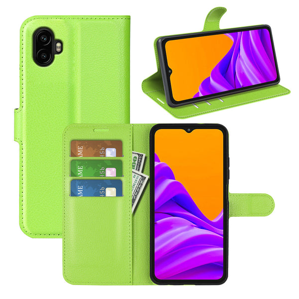 Samsung Galaxy Xcover 7 Pro PU Wallet Case [Green]