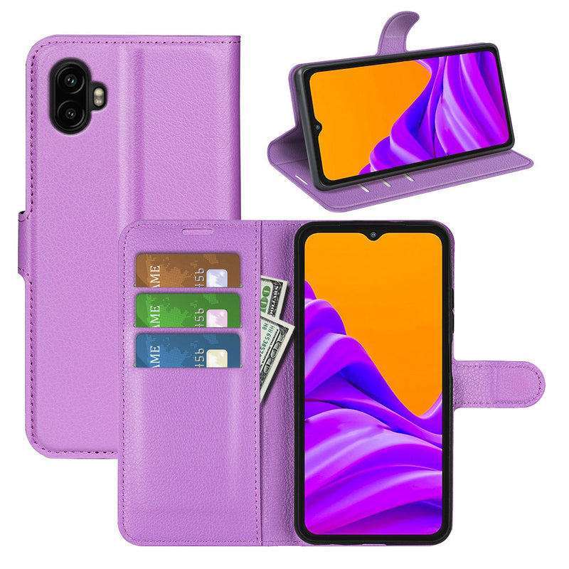 Samsung Galaxy Xcover 7 Pro PU Wallet Case [Purple]