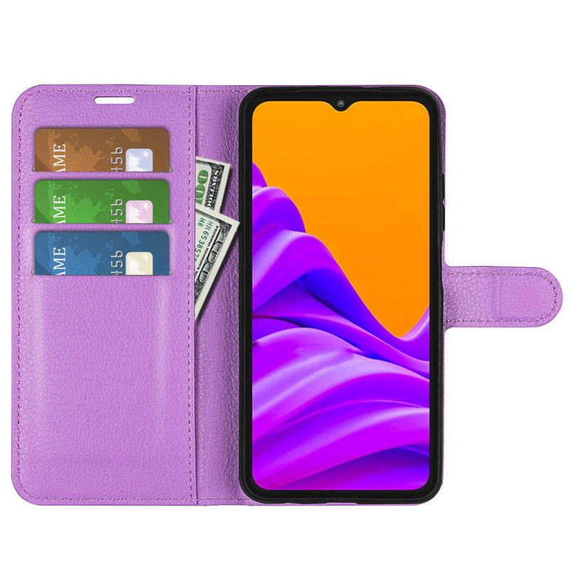 Samsung Galaxy Xcover 7 Pro PU Wallet Case [Purple]