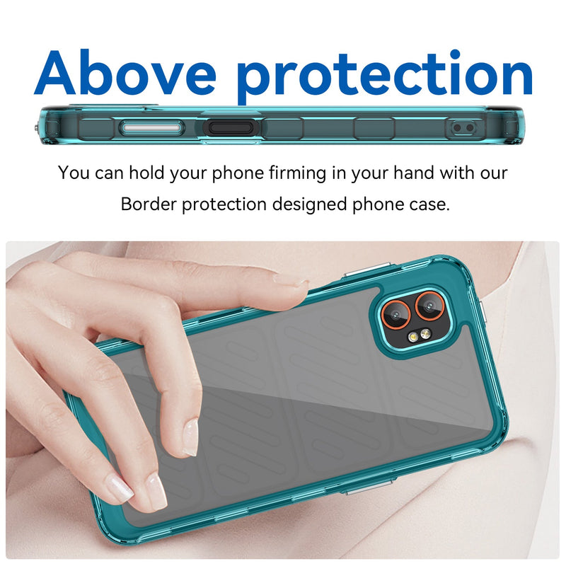 Samsung Galaxy Xcover 7 Pro Soft TPU Bumper Case [Clear Blue]