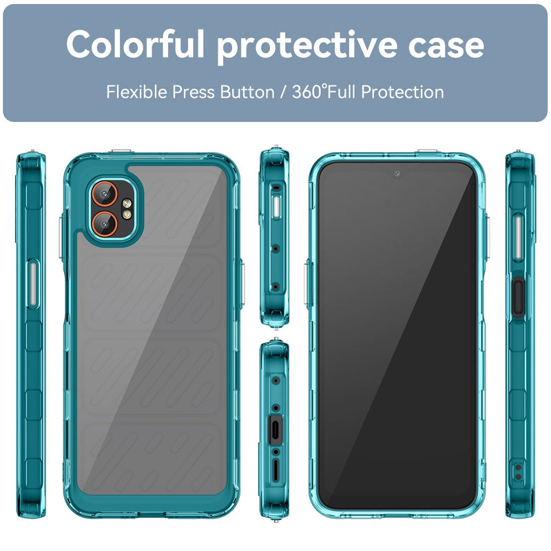 Samsung Galaxy Xcover 7 Pro Soft TPU Bumper Case [Clear Blue]