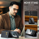 DG.MING Samsung Galaxy Z Flip 7 Crossbody Wallet Case [Black]