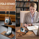 DG.MING Samsung Galaxy Z Flip 7 Crossbody Wallet Case [Brown]