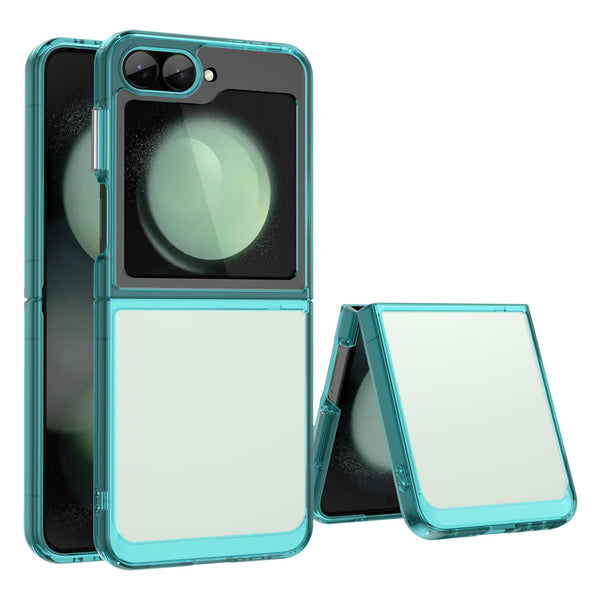 Samsung Galaxy Z Flip7 FE Soft TPU Bumper Case [Clear Blue]