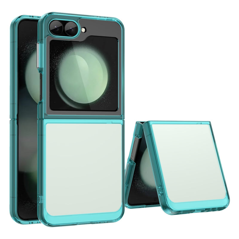 Samsung Galaxy Z Flip7 FE Soft TPU Bumper Case [Clear Blue]