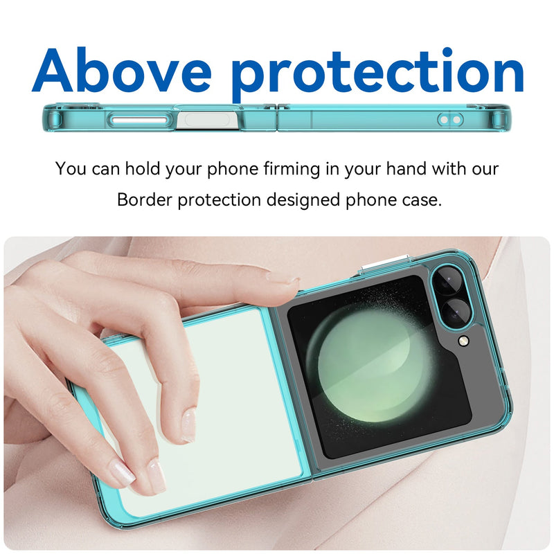 Samsung Galaxy Z Flip7 FE Soft TPU Bumper Case [Clear Blue]