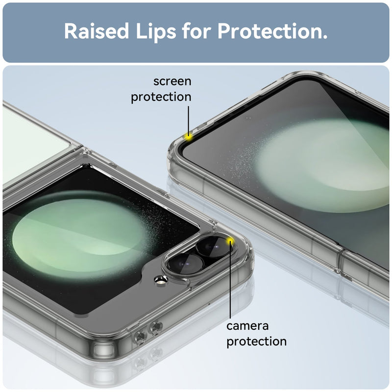 Samsung Galaxy Z Flip7 FE Soft TPU Bumper Case [Clear]