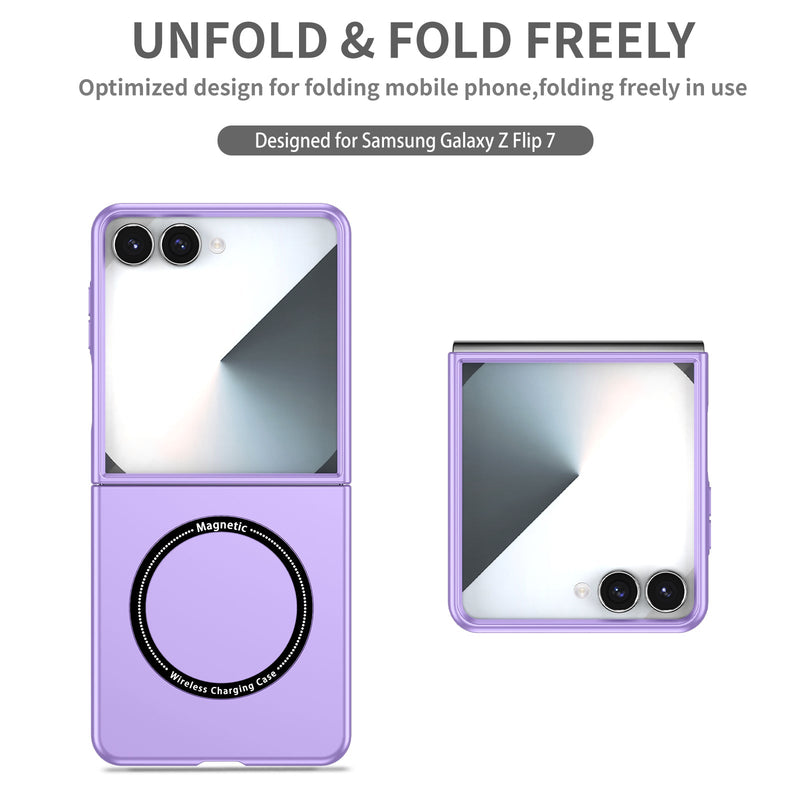 Samsung Galaxy Z Flip 7 Magnetic Ring Case [Purple]