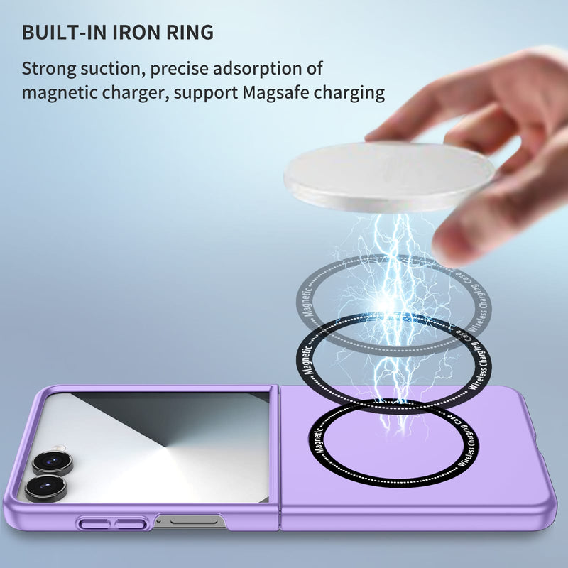Samsung Galaxy Z Flip 7 Magnetic Ring Case [Purple]