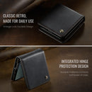 Stylish Samsung Galaxy Z Flip 7 Retro Leather Cover [Black]