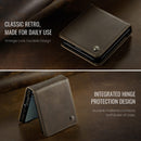 Stylish Samsung Galaxy Z Flip 7 Retro Leather Cover [Brown]