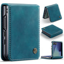 Stylish Samsung Galaxy Z Flip 7 Retro Leather Cover [Teal]