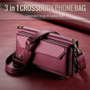 Galaxy Z Fold 5 CaseMe Crossbody Wallet Case with Strap, Card Slots & Zipper Pocket [Maroon]
