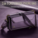 Galaxy Z Fold 5 CaseMe Crossbody Wallet Case with Strap, Card Slots & Zipper Pocket [Purple]