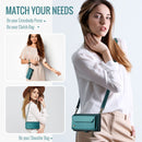 Galaxy Z Fold 5 CaseMe Crossbody Wallet Case with Strap, Card Slots & Zipper Pocket [Teal]
