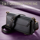 Galaxy Z Fold 6 CaseMe Crossbody Wallet Case with Strap, Card Slots & Zipper Pocket [Black]