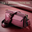 Galaxy Z Fold 6 CaseMe Crossbody Wallet Case with Strap, Card Slots & Zipper Pocket [Maroon]