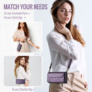 Galaxy Z Fold 6 CaseMe Crossbody Wallet Case with Strap, Card Slots & Zipper Pocket [Purple]