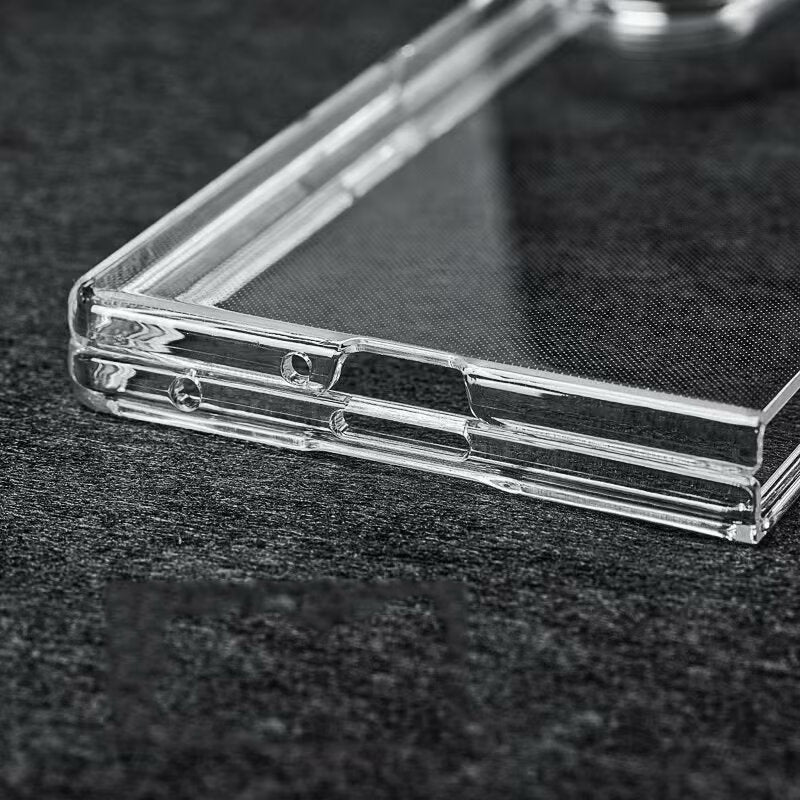 Galaxy Z Fold 7 Clear Crystal Hard PC Case – Ultra Slim Transparent Shell