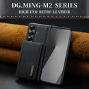 DG.MING Magnetic Business Leather Case for Galaxy Z Fold 7 - with Detachable Wallet [Black]