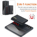 DG.MING Magnetic Business Leather Case for Galaxy Z Fold 7 - with Detachable Wallet [Black]