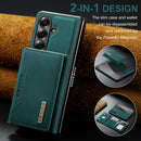 DG.MING Magnetic Business Leather Case for Galaxy Z Fold 7 - with Detachable Wallet [Green]