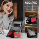 DG.MING Magnetic Business Leather Case for Galaxy Z Fold 7 - with Detachable Wallet [Red]