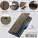 Vintage PU Leather Wallet Case with Hinge Protection for Samsung Galaxy Z Fold 7 [Brown]