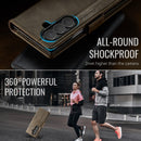 Vintage PU Leather Wallet Case with Hinge Protection for Samsung Galaxy Z Fold 7 [Brown]