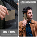Vintage PU Leather Wallet Case with Hinge Protection for Samsung Galaxy Z Fold 7 [Brown]