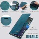 Vintage PU Leather Wallet Case with Hinge Protection for Samsung Galaxy Z Fold 7 [Teal]