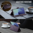 Vintage PU Leather Wallet Case with Hinge Protection for Samsung Galaxy Z Fold 7 [Purple]