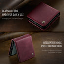 Stylish Samsung Galaxy Z Flip 7 Retro Leather Cover [Maroon]