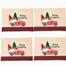 SET 4 x Dining Table Mat Placemat Christmas 4