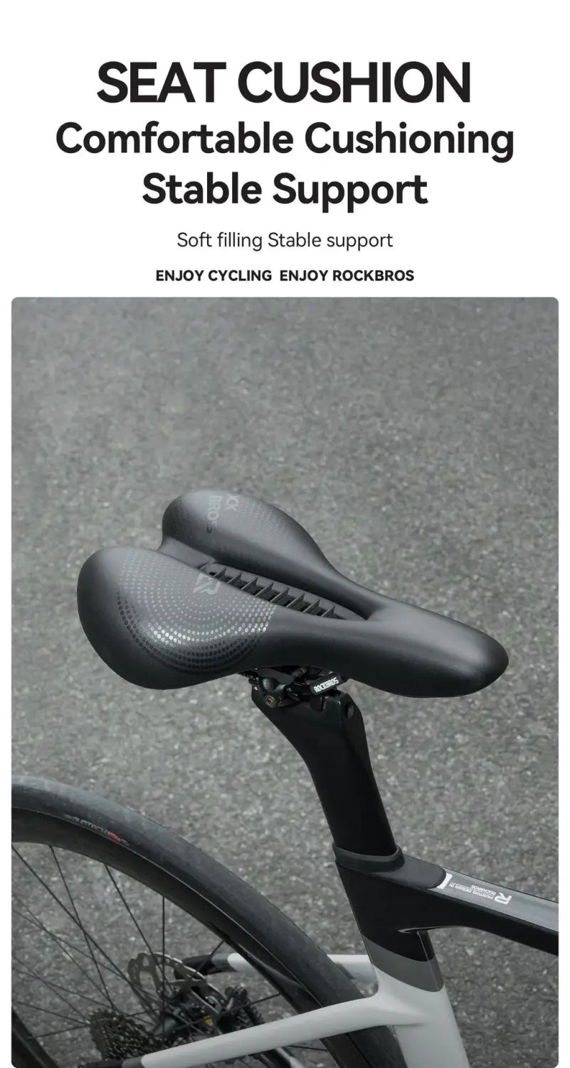 Shock Absorbing Bicycle Seat Saddle MTB & Road Bike Cushion