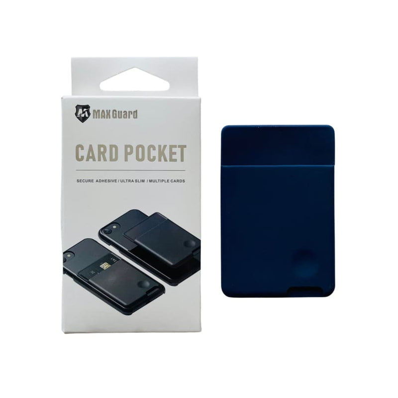 Silicone Mobile Phone Card Holder - Navy