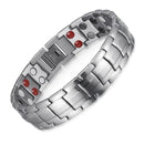 Silver Double Row Bio Elements Energy Germanium Bracelet 1