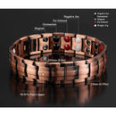 Silver Double Row Bio Elements Energy Germanium Bracelet 10